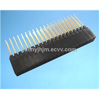 Female header,PC104 type,double/dual row straight,4-80 pins