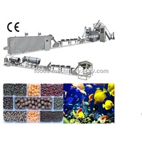 Fish feed processing line