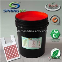 Flexographic printing water based ink for plastic film