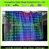 Free shipping p18 2x3m Promotion Christmas decoration led soft curtain video