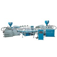 Full -automatic Disk Type Duble Color TPR &PVC &TPU Plastic Sole Injection Moulding Machine