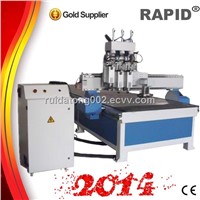 Good Product !!! cnc wood router with side milling axis