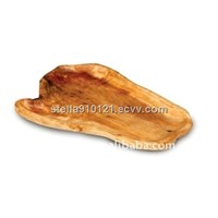 Hand-made Carved Wooden Root Fruit Platters