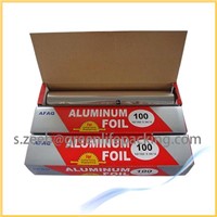 High grade aluminum house foil roll in cutter box