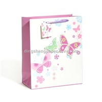 High quality paper bag with flower