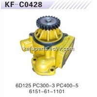 Komatsu excavator water pump PC300-3 PC400-5 6D125 6151-61-1101