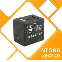 LONGRICH Best Travel Adapter Charger For Cool Traveller Gift Items NT580