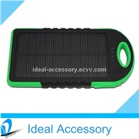 New Arrival Dual Port Portable Sport Solar Charger Power Bank 5500mAh High Capacity