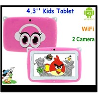 New nice Android 4.2 kids tablet pc 4.3 inch touch screen Smart MP4 player 1080p videos