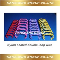 Nylon coated twin ring wire