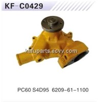 PC60 excavator water pump, S4D95 6209-61-1100