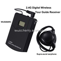 Professional digital wireless tour guide receiver for wireless conference/tourism/museum