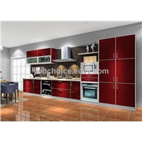 Red Color Kitchen Cabinet,Modern Kitchen Cabinet
