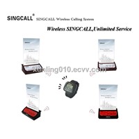SINGCALL wireless calling sytem with portable receiver