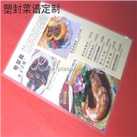 Sell QH-SF-002 PVC menu cover/ Heat Sealed Plastic Menu Sheet