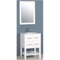 Solid wood wholesale used bathroom vanity cabinet