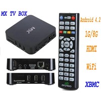 Support XBMC AMLogic 8726 MX Smart tv box 1GB RAM 8GB Android 4.2 HDMI AV WIFI