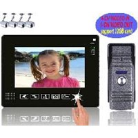 Touch key 9" wired color video door phone,pinhole camera with rainproof HZ-901ME11