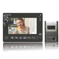 Touch key 9" wired color video intercom doorbell supporting 4CH video in, 1CH video out  HZ-901MB11