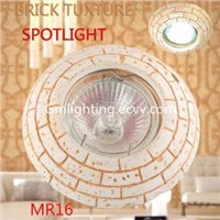 Wholesale Gypsum Cob LED Spotlight Downlight MR16 Halogen Brick pattern Living Room Downlamp