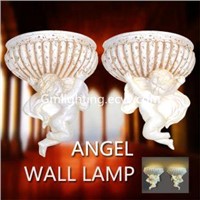 Wholesale Gypsum LED Angel Wall Lamp Living Room Wall Lamp Incandescent Energy Saving Light
