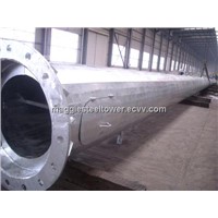 galvanized electric power steel tubular pole