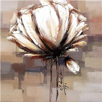large white flower oil paintings,abstract wall art Picture
