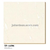 soluble salt ceramic floor tile white color 400x400mm