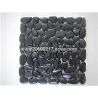 black pebble mosaic