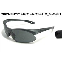 Sports Sunglasses With Gray Paint