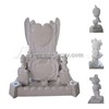 China White Pearl Granite Monuments with Carving