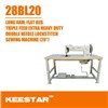 Keestar 28BL20 compound feed double needle sewing machine for leather