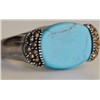 Turquoise Stone drip stainless steel rings