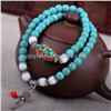 Turquoise beaded bracelets, turquoise prayer beads
