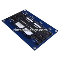 Contact &amp;amp; Contactless RFID Reader Module with 4 SAM slot ISO7816