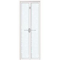 D-Shaped Small Folding Doors (White, two open) 0012