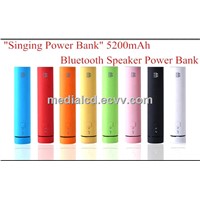 High Quality Safety Portable Wireless Bluetooth Speaker with 5200mah Power Bank
