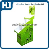 Hot sales green folding paper display stand