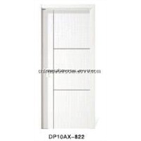 MDF door made of MDF and solid wood with PVC on surface