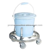 Stainless Steel Contaminant Tub Trolley PF-30