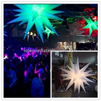 2014 party decorative inflatable star with RGB light