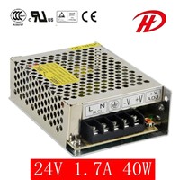 40W AC DC Power Supply 12V 15V 24V (HS-40W)