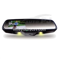 4.3" OEM Bluetooth Car Rear View Mirror with Auto Brightness Adjustment and Warm Lights