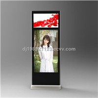 55+32 Inch LCD Display Advertising Totem