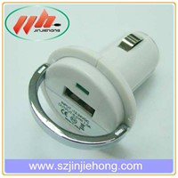 5V1A pull ring single usb car charger for ipone