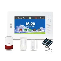 7 &amp;quot; color touch screen gsm alarm system for home alarm system