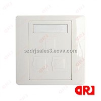 86*86 type single  audio face plate for cat3