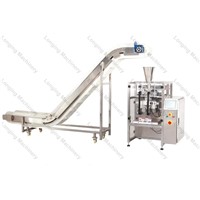 Automatic granule weighing packaging unit
