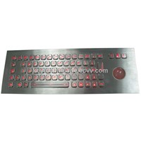 Backlight  Marine Keyboards  With Transparent Illuminated Trackball