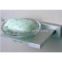 Bathroom fixtures high brass soap dish with glass